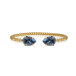Armband Mini drop Gold Denim Blue