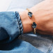 Armband Mini drop Gold Denim Blue