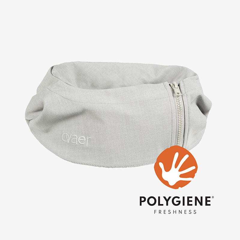 Polygiene Nackkudde med huva Misty Grey