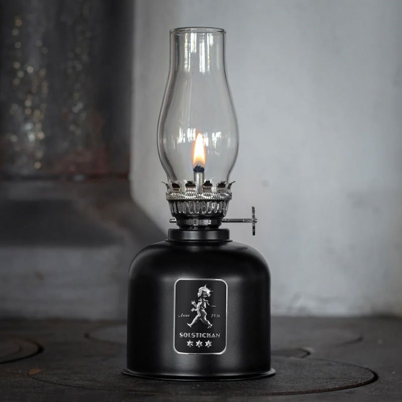 Fotogenlampa Svart/Silver