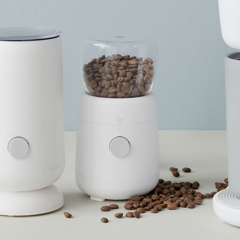 FOODIE Elektrisk Kaffekvarn Vit