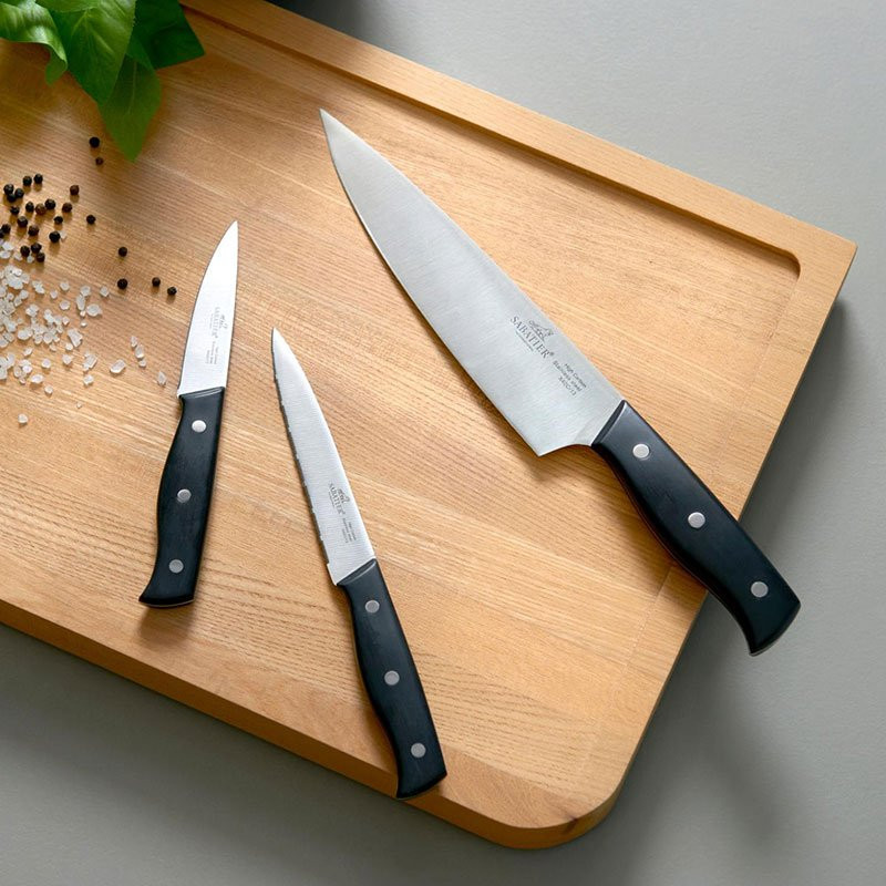 Knivset Austral 3 delar Stål/Svart