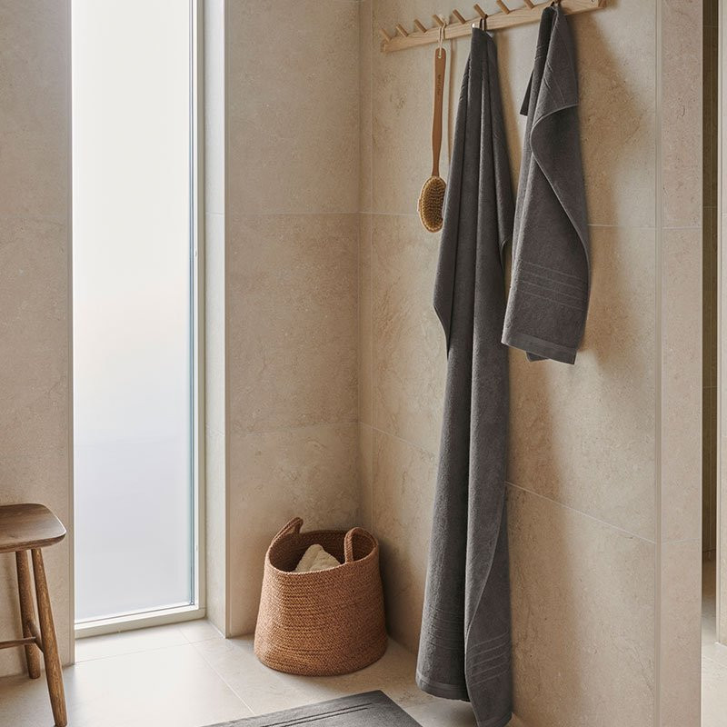 Badlakan Helle Frotté 90x150 cm Grå