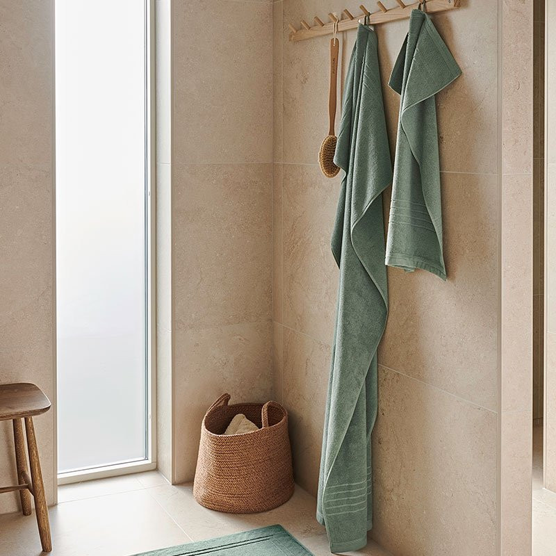 Badlakan Helle Frotté 90x150 cm Grön