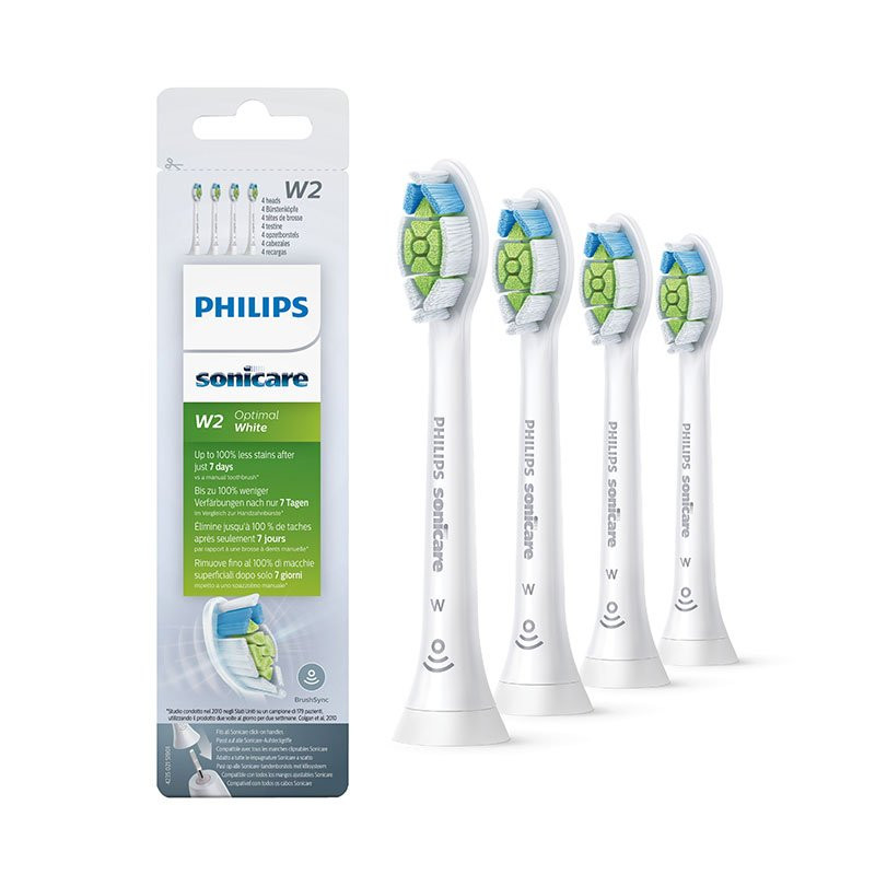 Tandborsthuvuden Sonicare W2 4-pack Vit