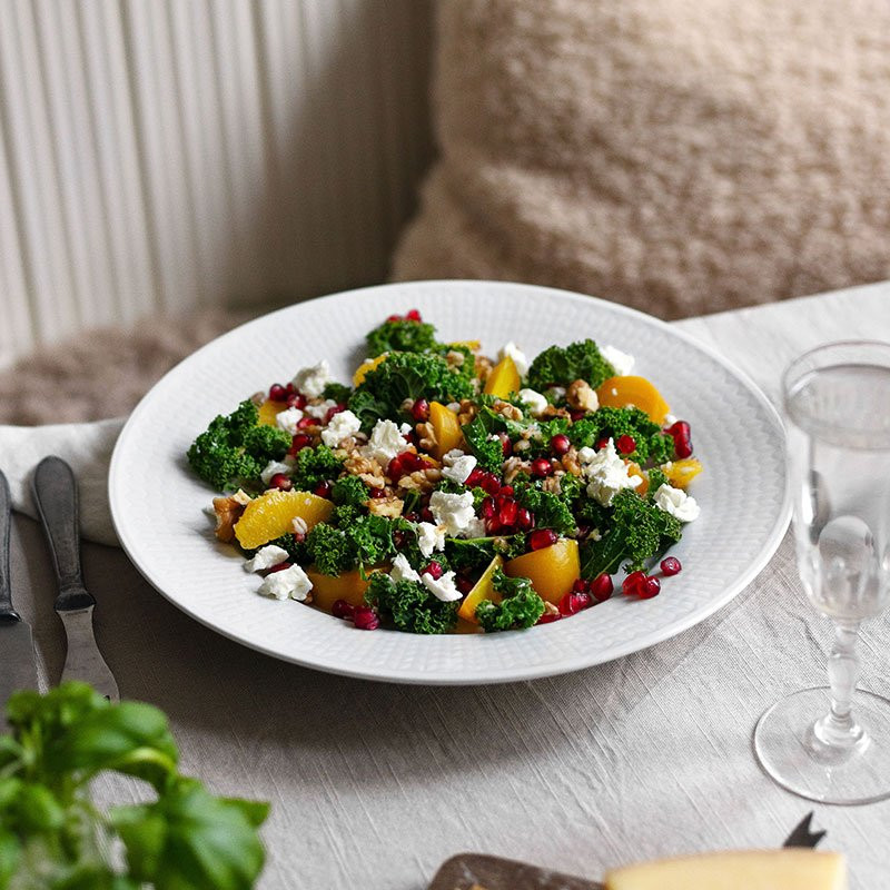 Swedish Grace Tallrik djup 25 cm snö