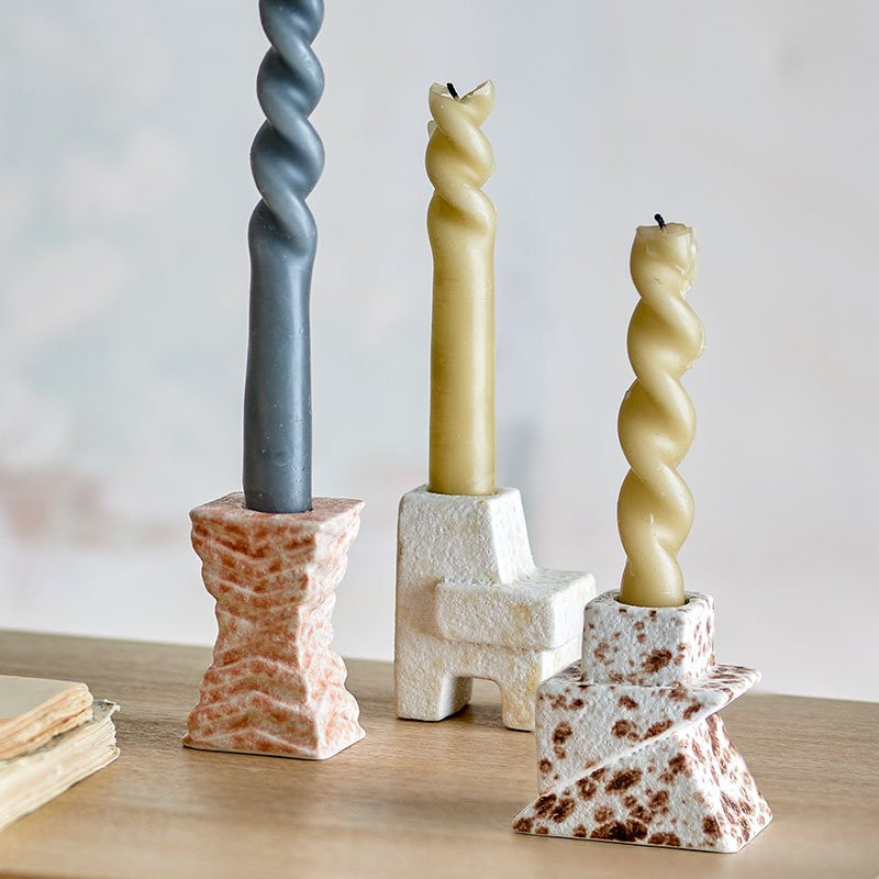 Blanchard trio Ljusstakar stengods