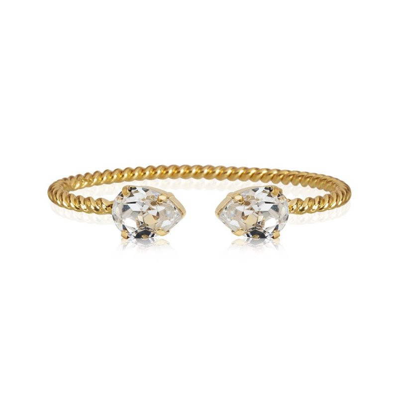 Armband Mini drop Gold Crystal