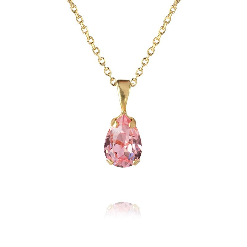 Halsband Petite Drop Gold Light Rose