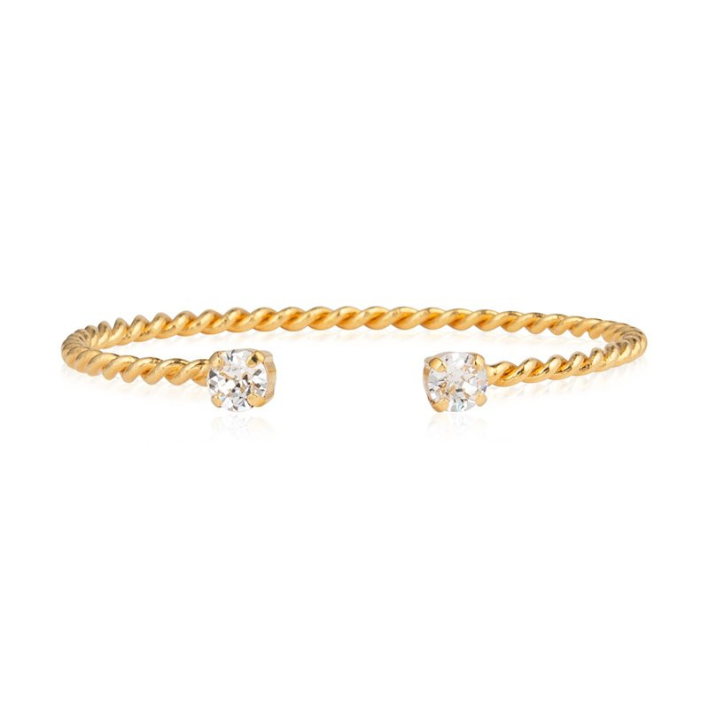 Armband Mini Twisted Gold Crystal