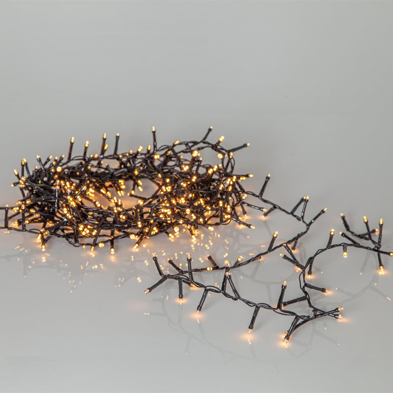 Ljusslinga 800 LED varmvit, 16 meter, utomhus, timer