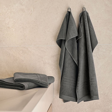 Handduk Helle Frotté 50x70 cm Grå