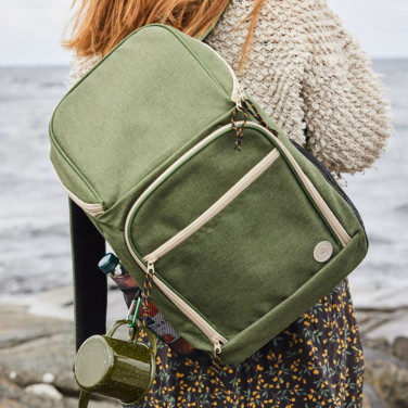 City kylryggsäck rPET Grön