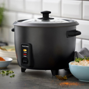 Riskokare 1,5 L Svart