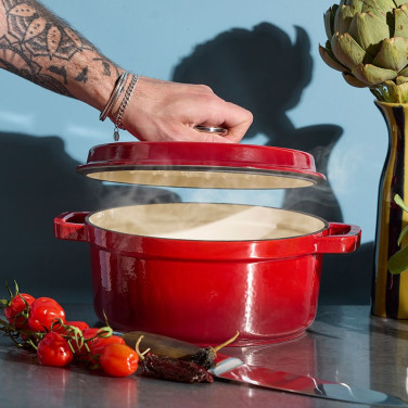 Gjutjärnsgryta 4,2 L  - Röd