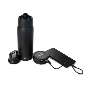 Powerbottle BO5, Vattenflaska med avtagbar Powerbank
